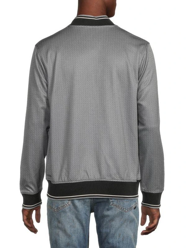 Ben Sherman Herringbone Track Bomber Jacket 2