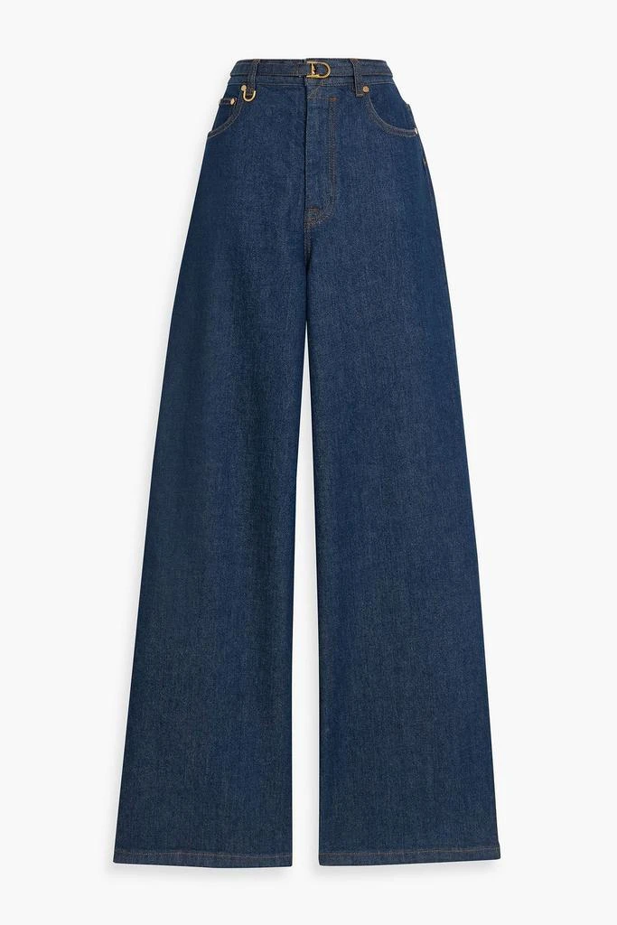 Zimmermann Belted high-rise wide-leg jeans