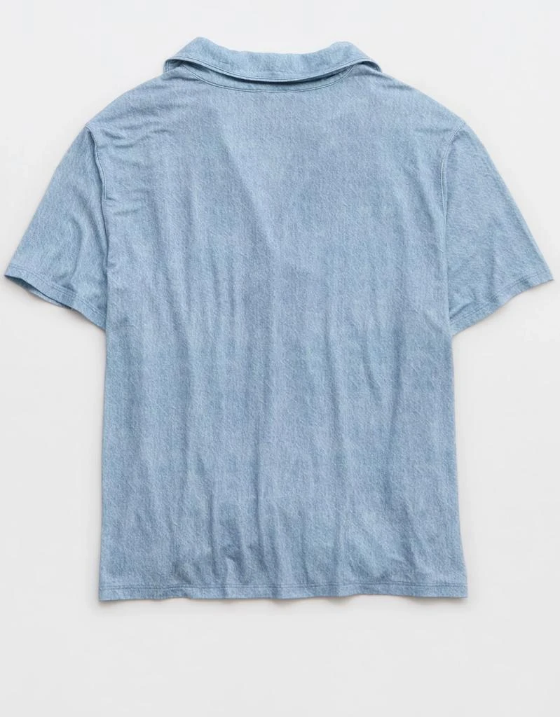 Aerie AE x Aerie Match Made In Denim Real Soft® Short Sleeve Shirt 4