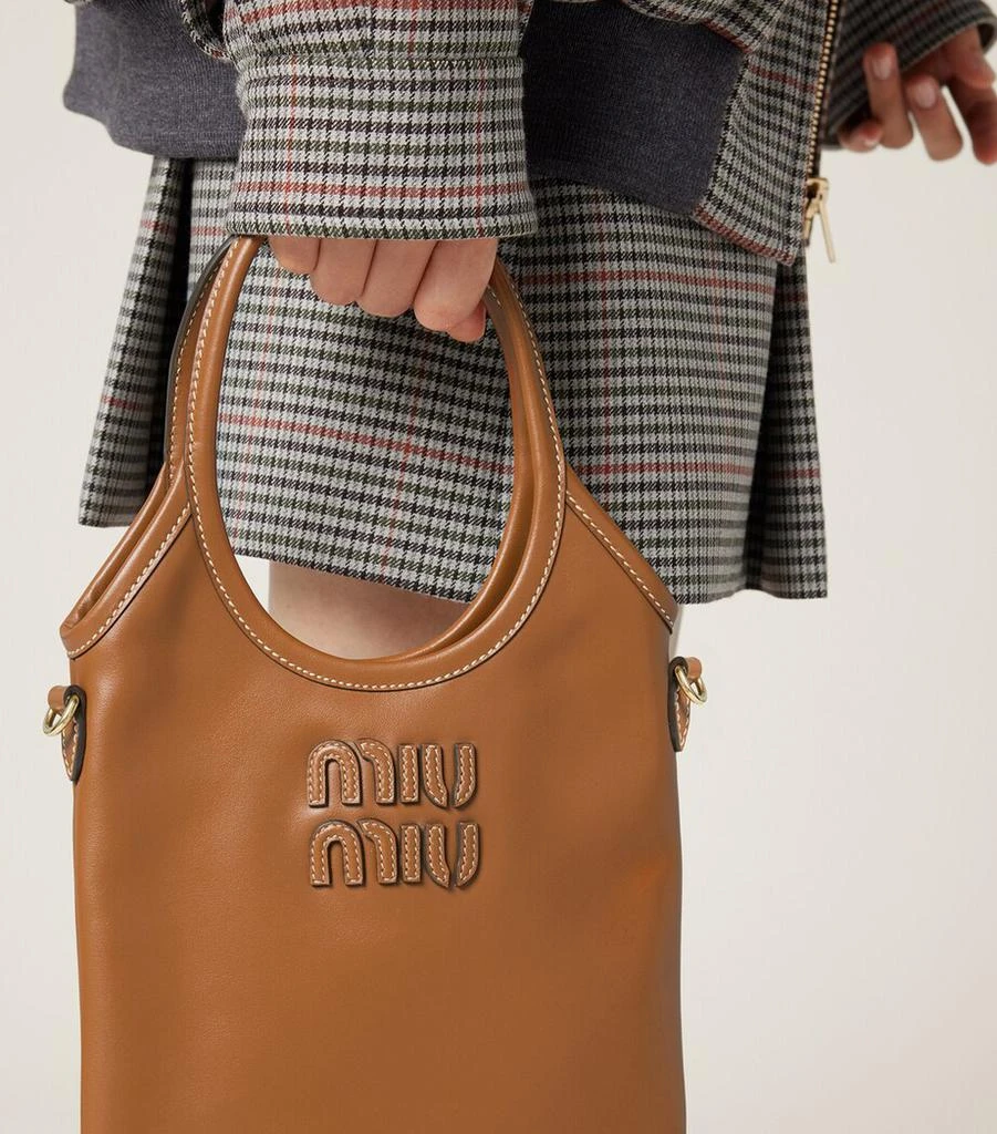 Miu Miu Leather Ivy Top-Handle Bag 4