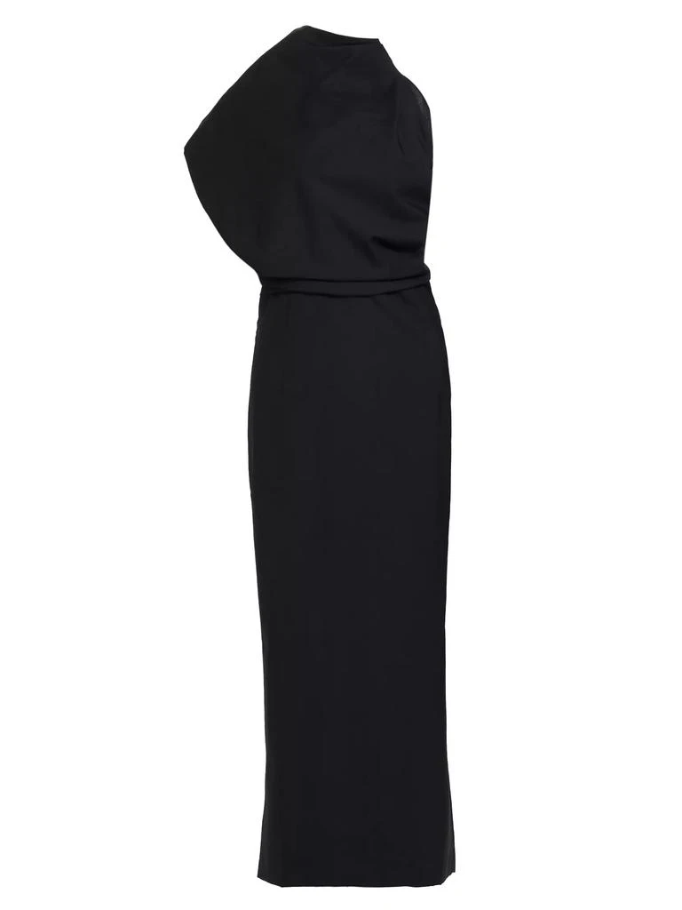Róhe Draped One-Shoulder Open Back Dress 1