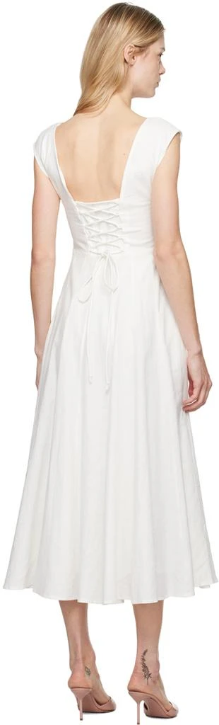 GUIZIO White Leila Midi Dress 3