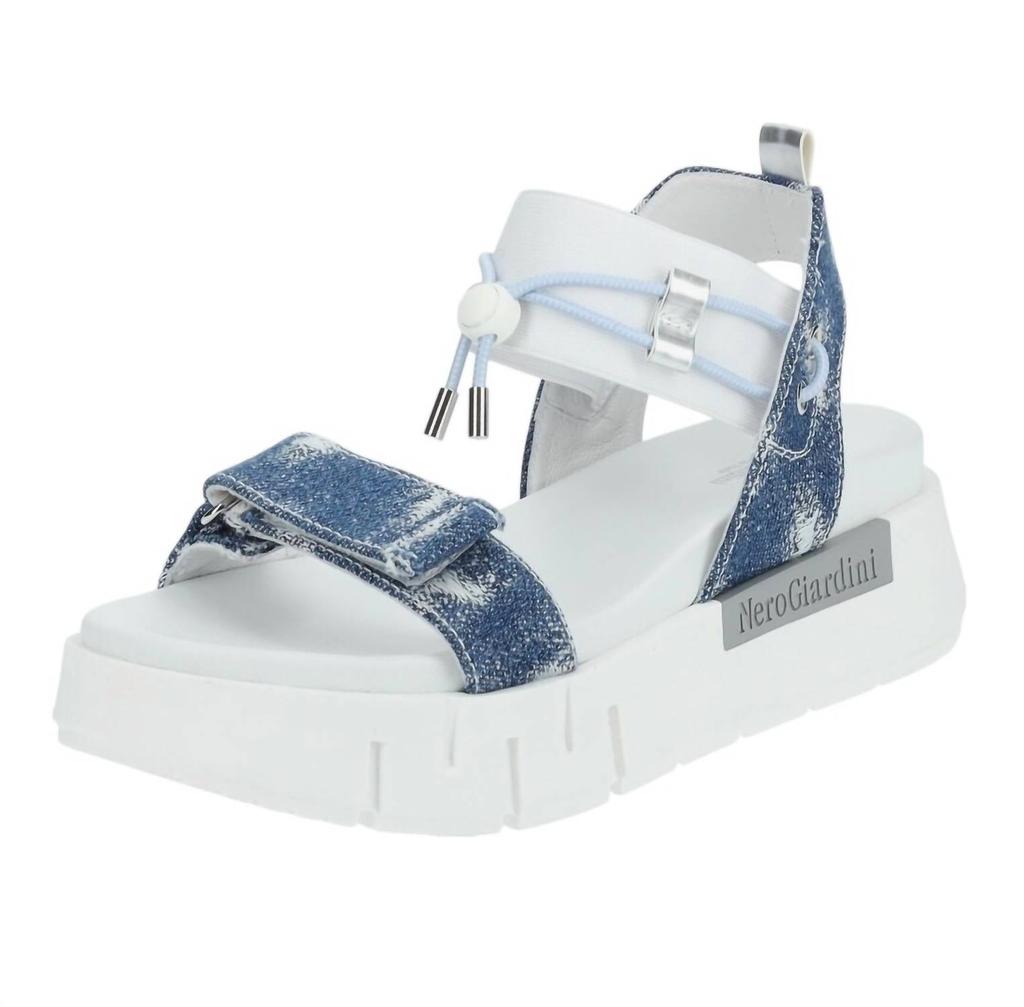 NeroGiardini Nerogiardini - Women's T Strap Jean Sandal
