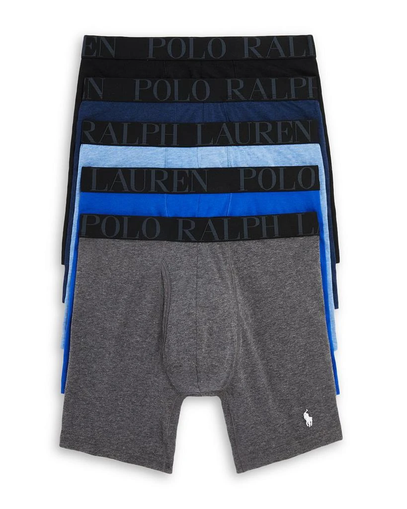 Ralph Lauren Stretch Logo Waistband Classic Fit Boxer Briefs, Pack of 5