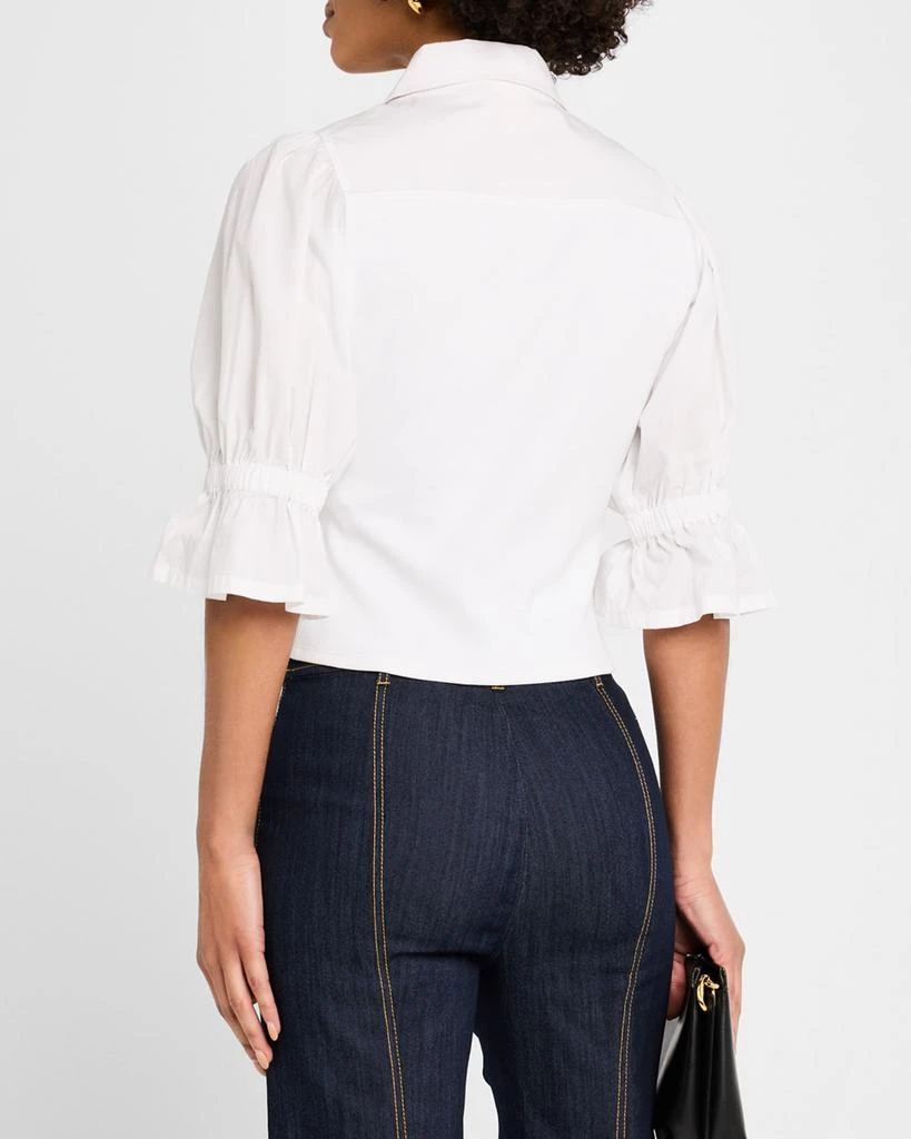 Cinq a Sept Lyric Puff-Sleeve Top 3