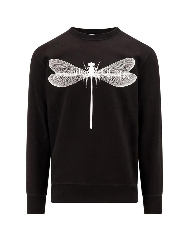 Alexander McQueen Alexander McQueen Dragonfly Printed Crewneck Sweatshirt 1