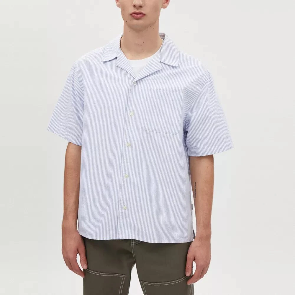 Coach Oxford Striped Camp Shirt 4