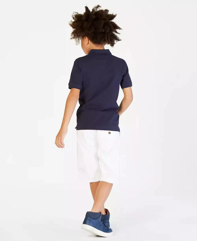 Tommy Hilfiger Big Boys Front Logo Colorblocked Polo 4