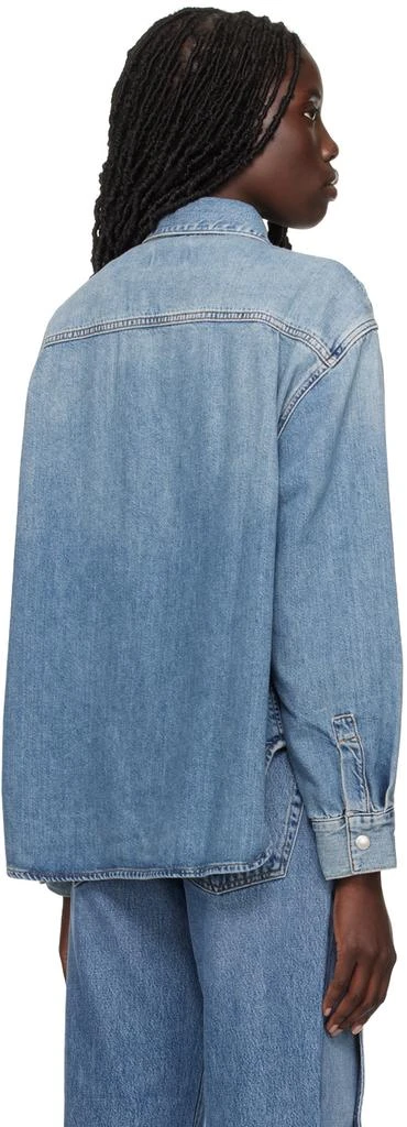 AGOLDE Blue Aiden High Low Denim Shirt 3