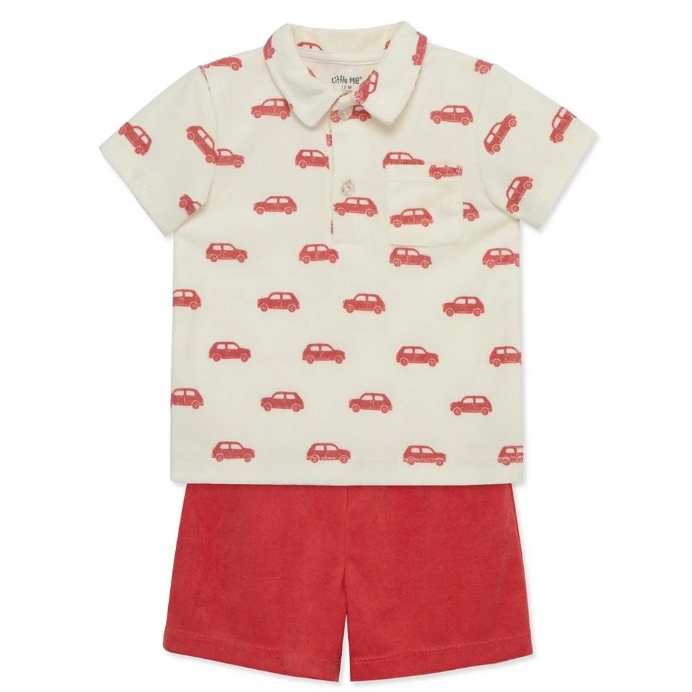 Little Me Baby Boys Car Terry Set 3