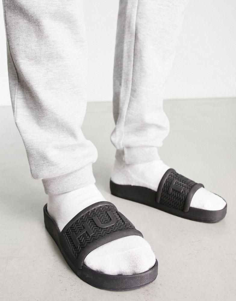 Hunter Hunter bloom algae foam hunter sliders in black