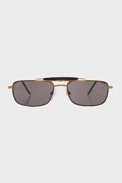 Sunglass Museum Vintage Kit Rectangle Aviator Sunglasses 1