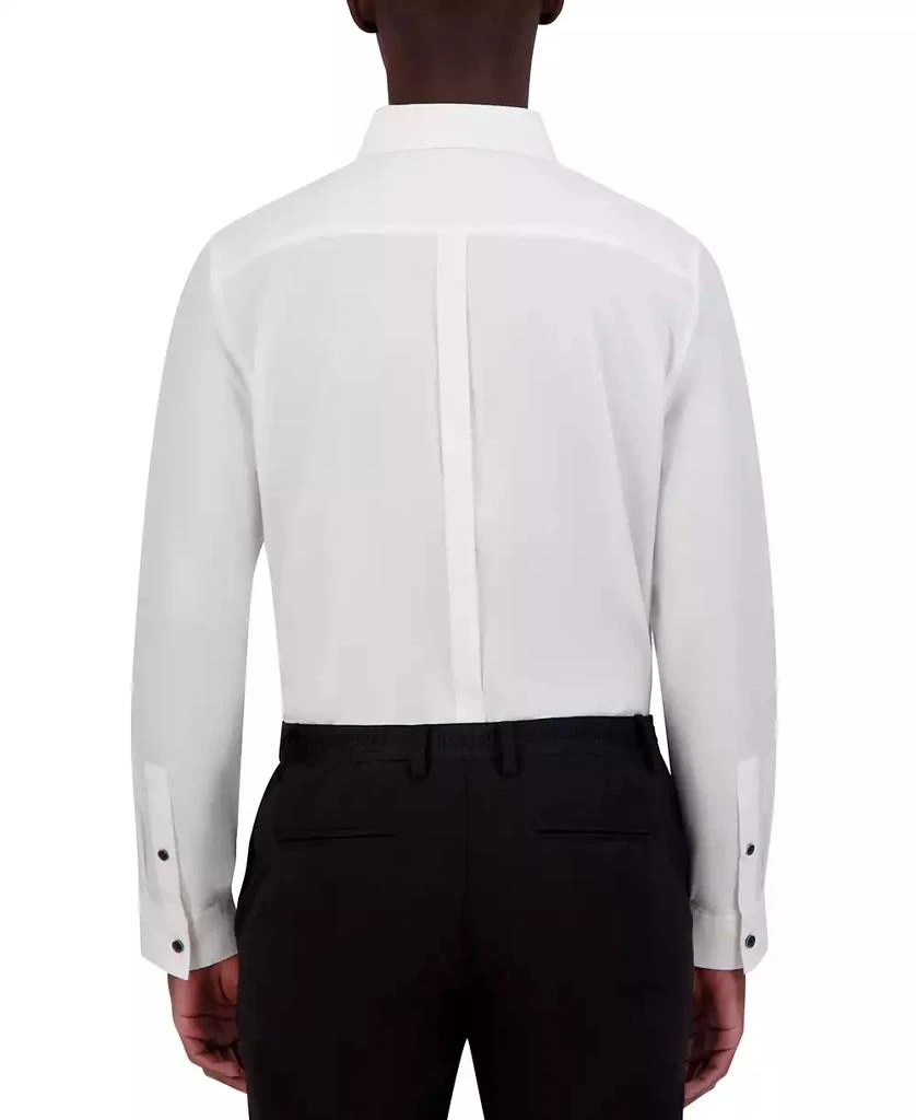 Karl Lagerfeld Paris Men's Slim-Fit Small Square Jacquard Dress Shirt 3