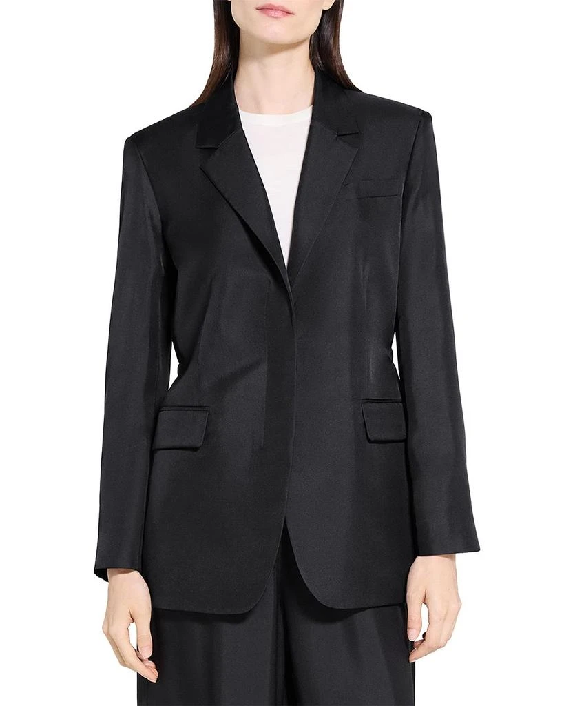 Theory Oversized Silk Blazer 1