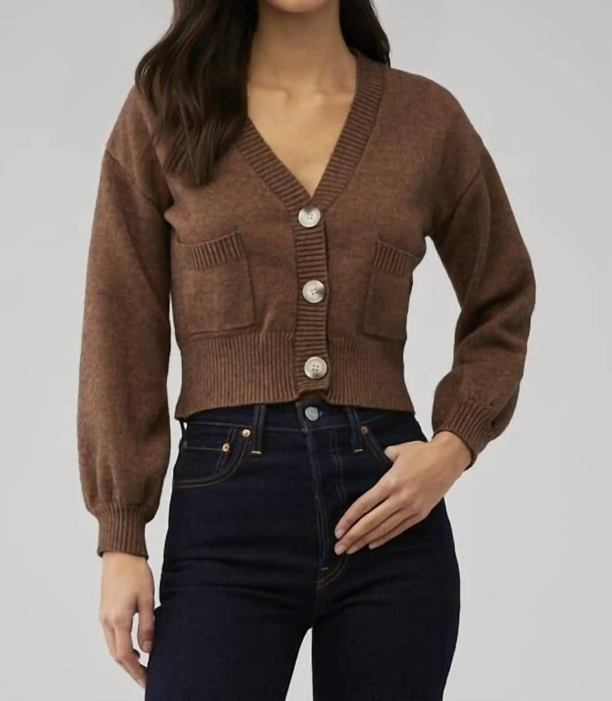 MINKPINK Mithra Cardigan In Copper 1