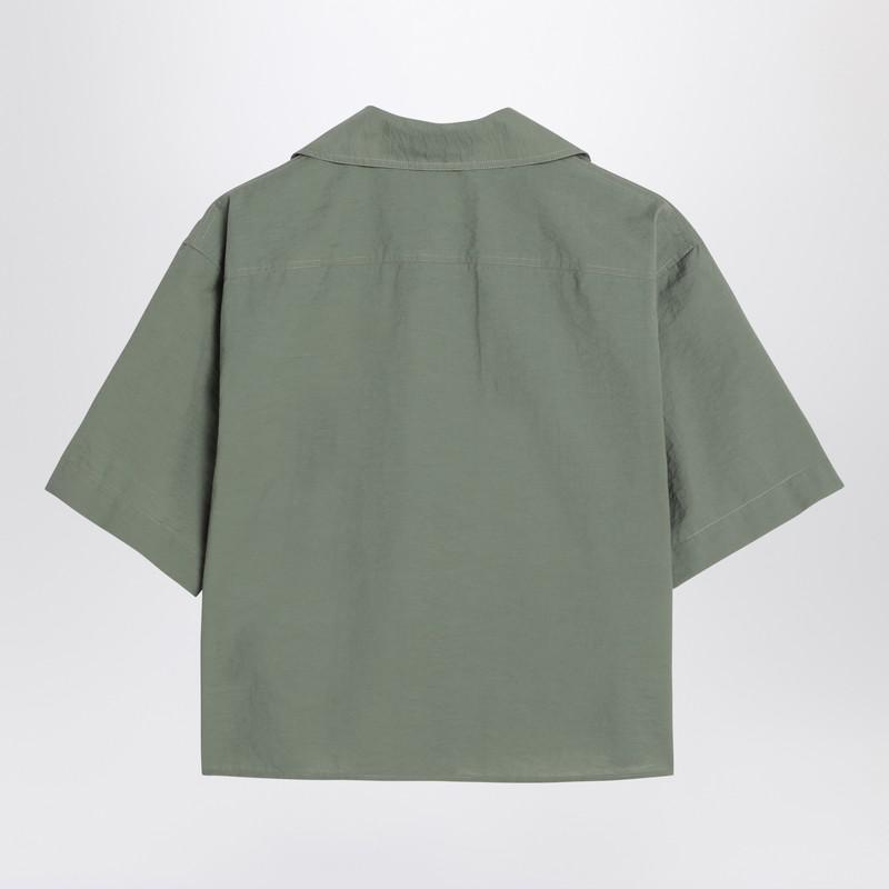 Loewe Short-sleeved shirt in sage color