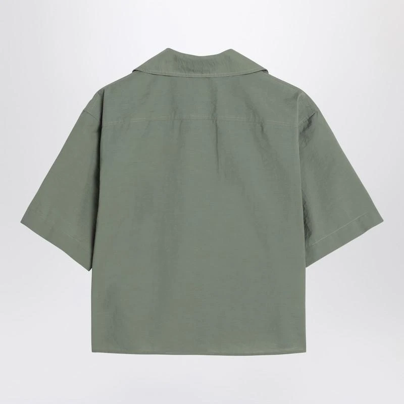 Loewe Short-sleeved shirt in sage color 2