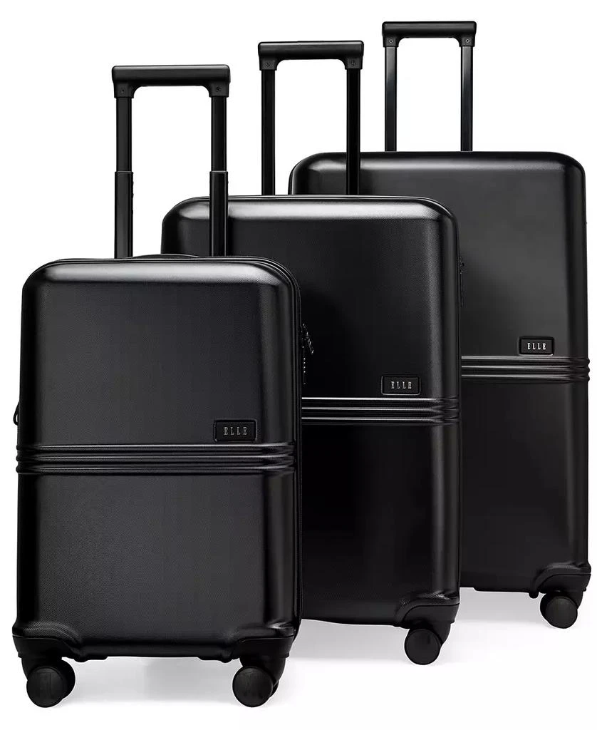 ELLE Expedition 3-Piece Expandable Retro Spinner Luggage Set 1