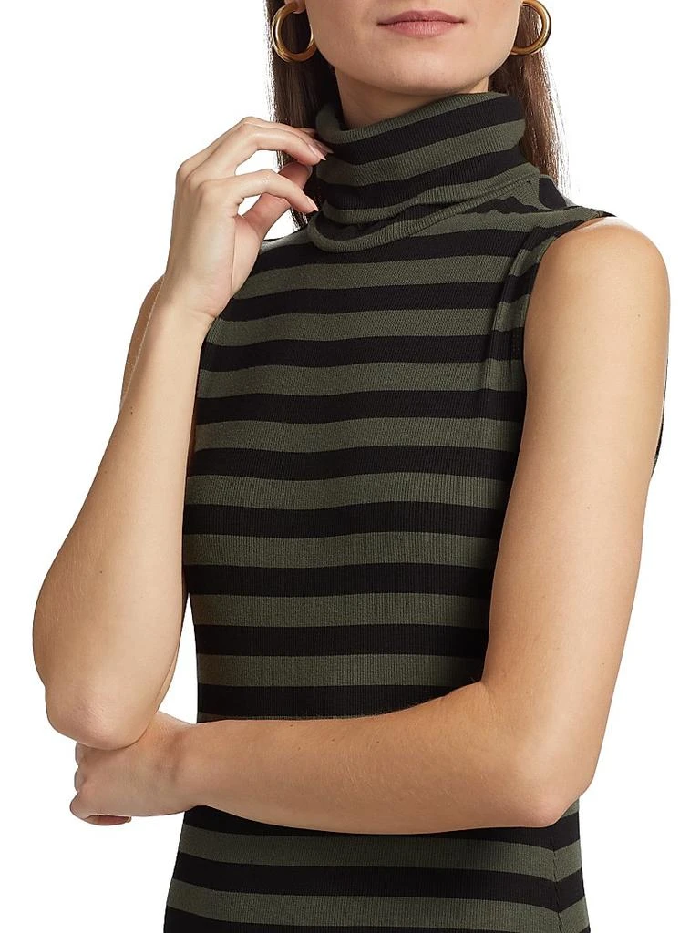 knee length dresses for ladies SPANX Ponte Turtleneck Sleeveless Midi Dress