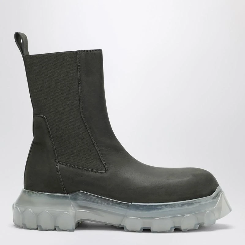 Rick Owens Bozo Tractor boot dark green 1