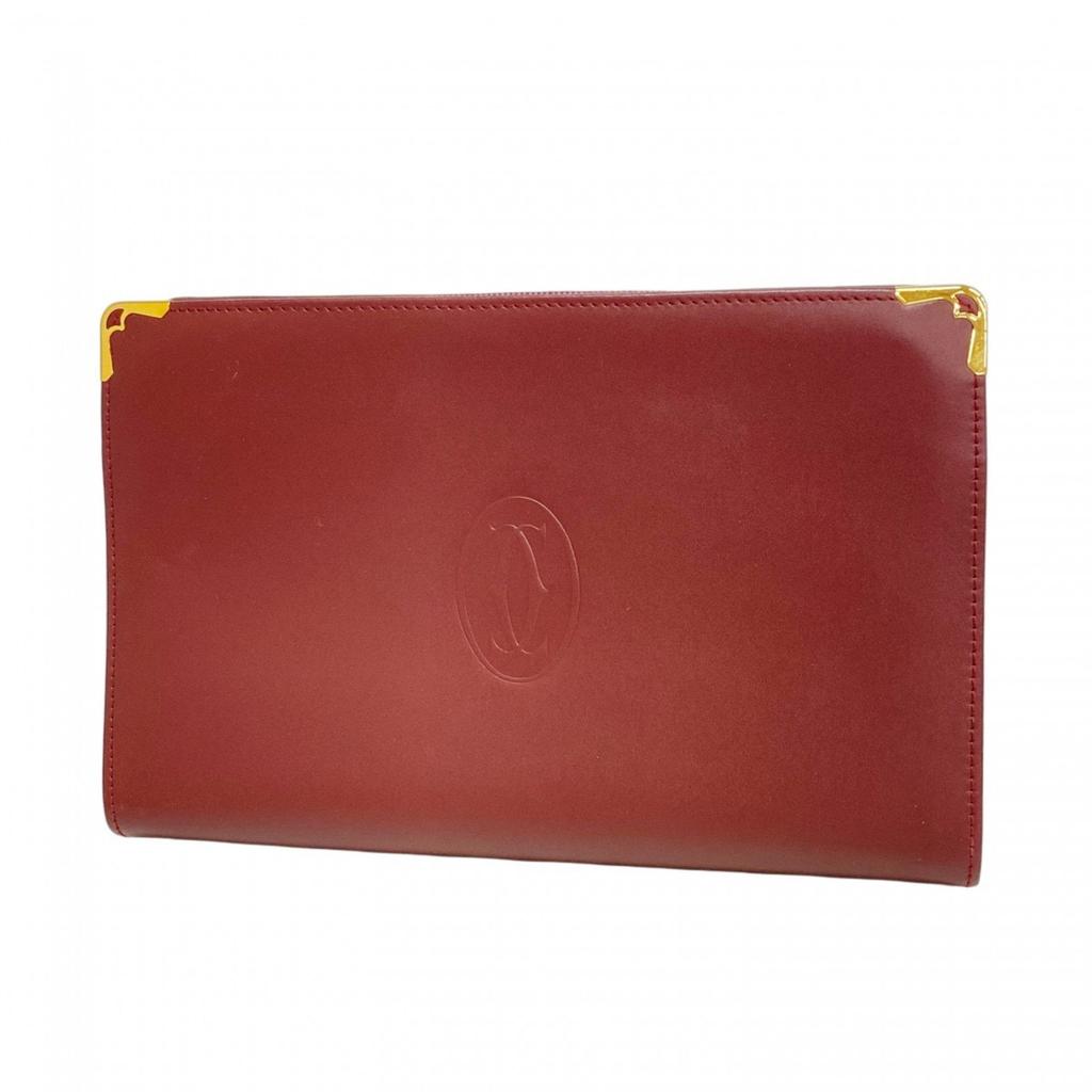 Cartier Leather Clutch Bag (Pre-Owned)