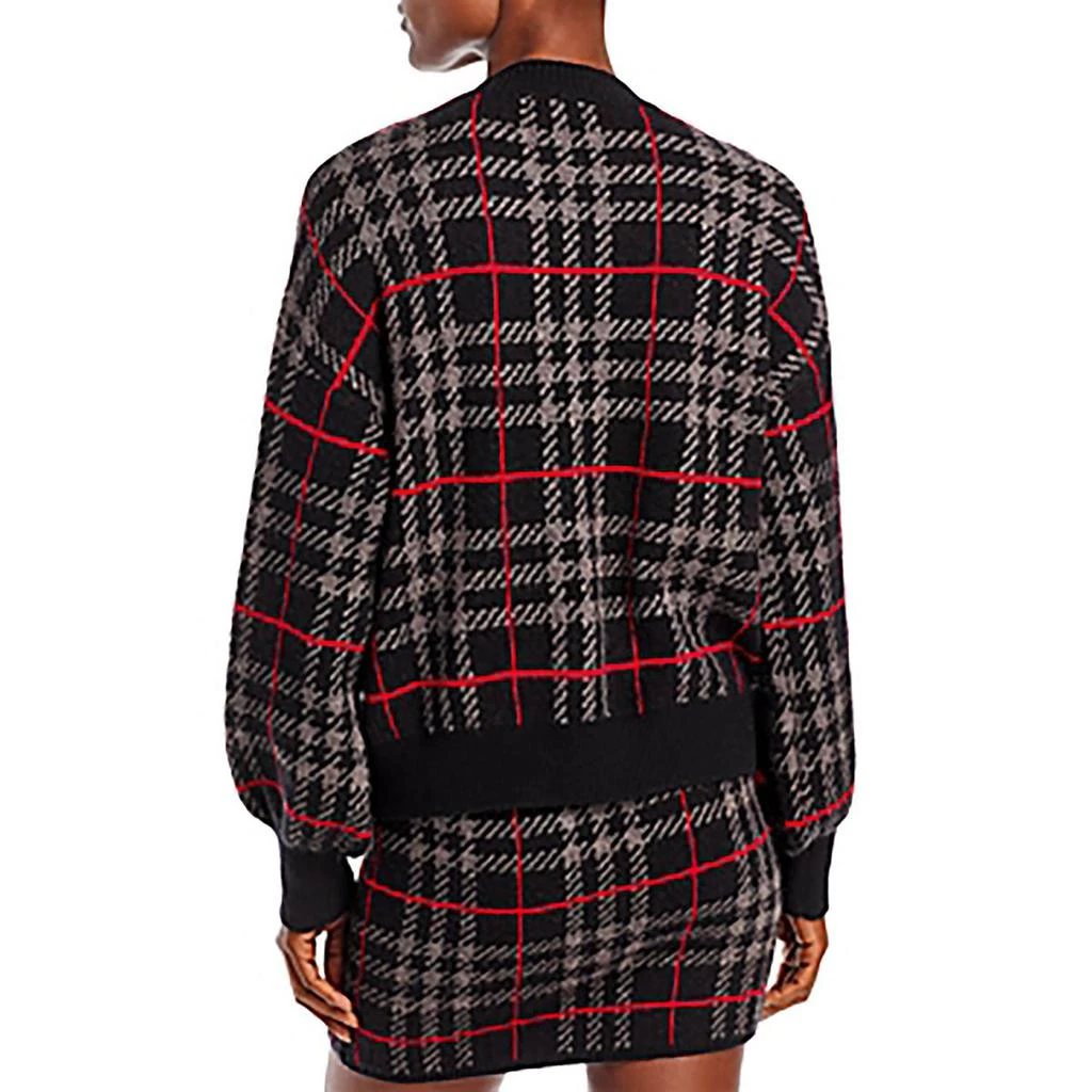 En Saison Womens Plaid Crewneck Pullover Sweater 2