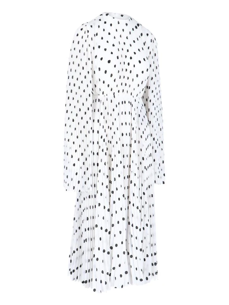 Balenciaga Balenciaga Polka Dots Printed Pleated Dress 3