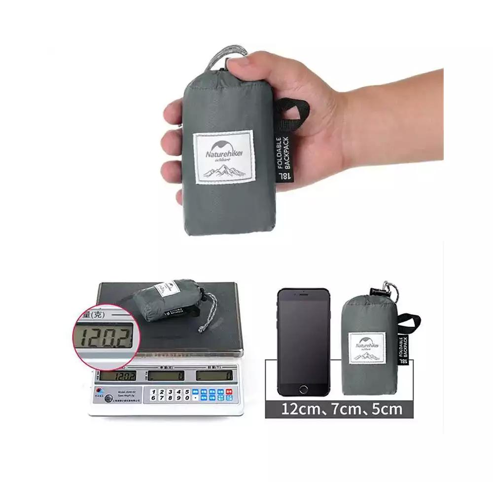 Naturehike 18L Lightweight Waterproof Packable Backpack – 30D Nylon, YKK Zippers, Foldable Hiking Daypack for Travel & Camping,blue