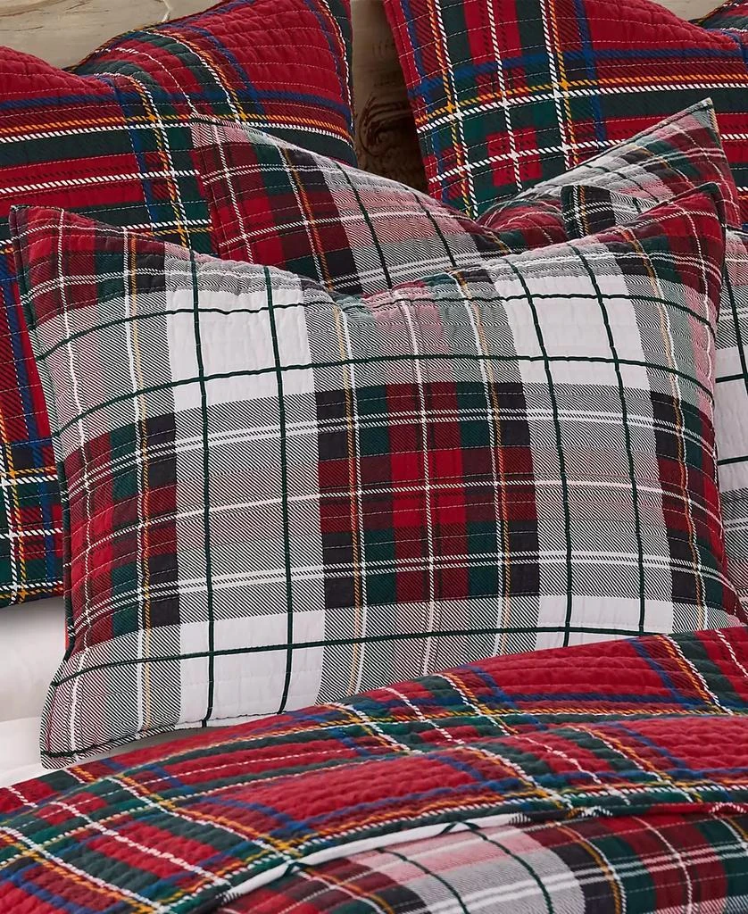 Levtex Spencer Red Plaid Reversible Quilt 2