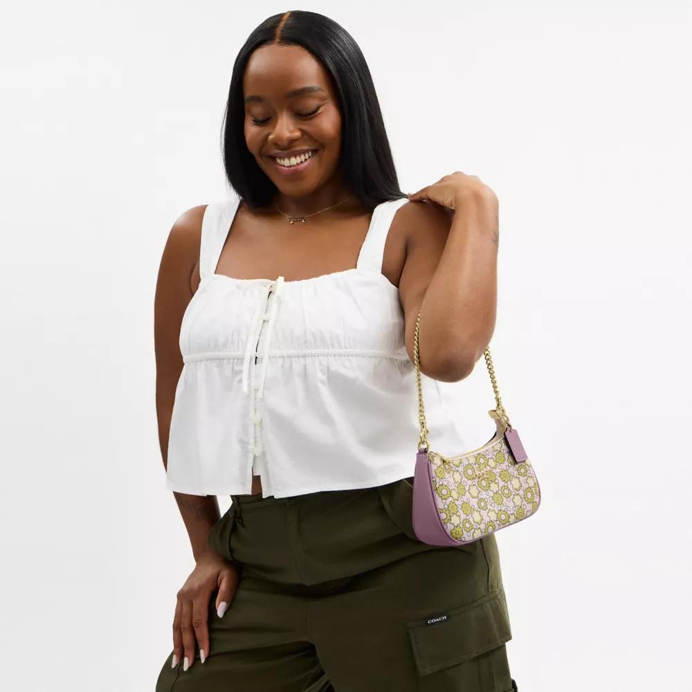Coach Teri Mini Crossbody Bag With Floral Print