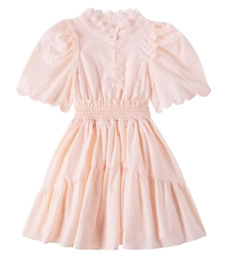 Shop Scalloped shirred lace-trimmed cotton dress on Sale at BeyondStyle   Get 31% Off Scalloped shirred lace-trimmed cotton dress with Limited-Time  Flash Deals, Exclusive Discounts, and Special Offers. Enjoy Unbeatable  Savings on