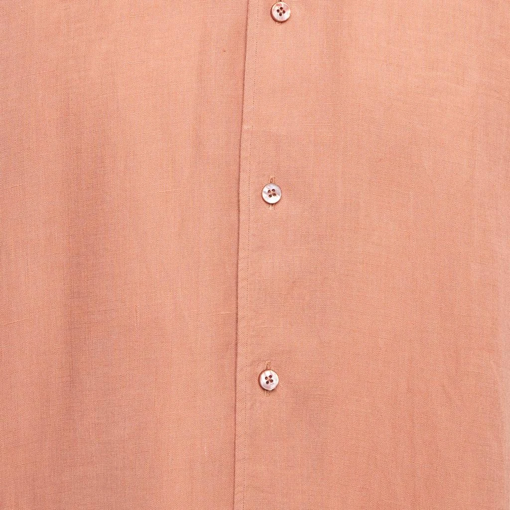 Ermenegildo Zegna Ermenegildo Zegna Dust Pink Linen Short Sleeve Shirt L 3