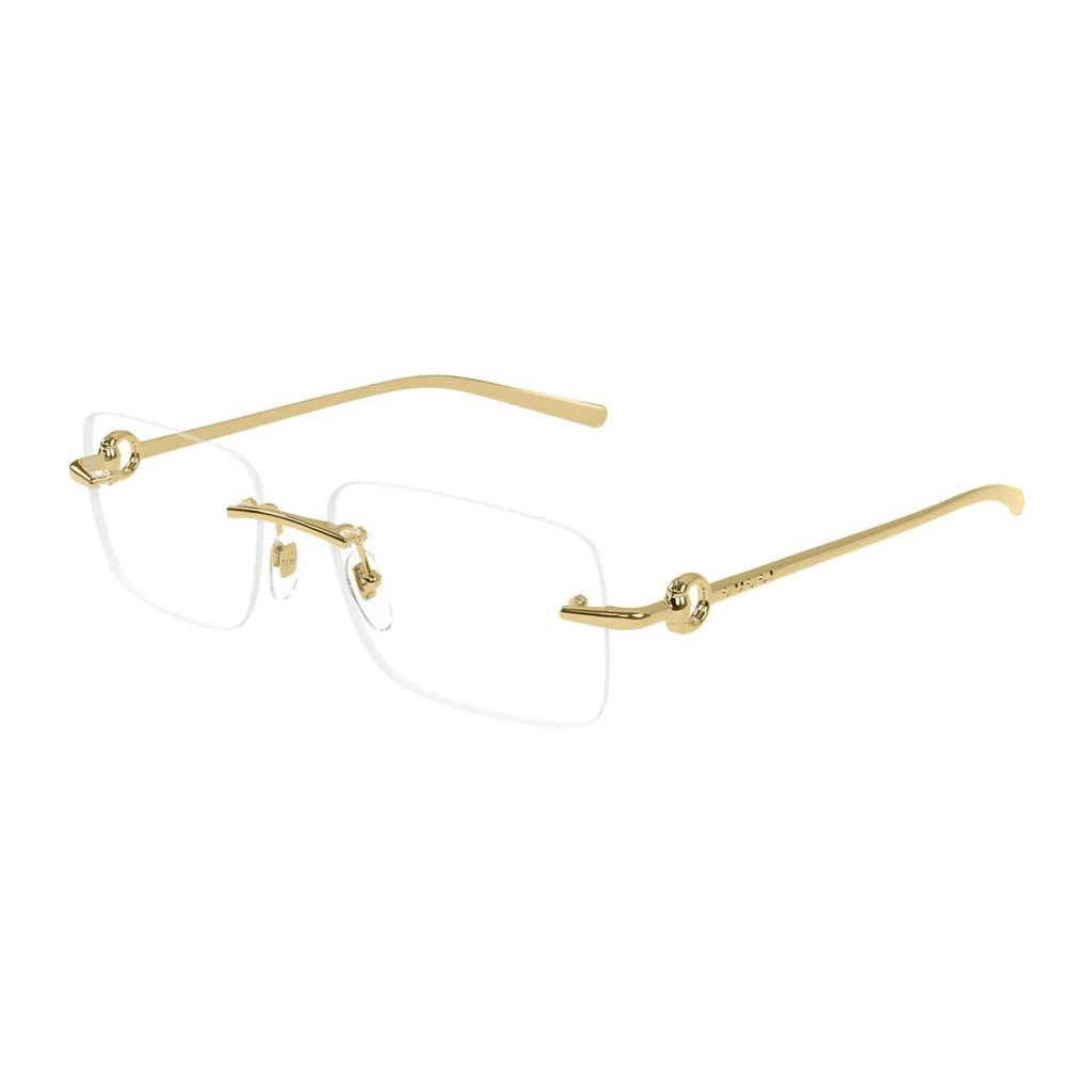 Gucci Gucci Gg1703o Linea Horsebit 003 Gold Trasparent Glasses 2