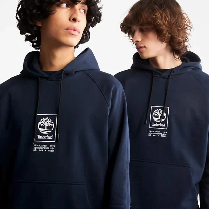 Timberland Heavyweight Logo Hoodie for All Gender in Navy 5