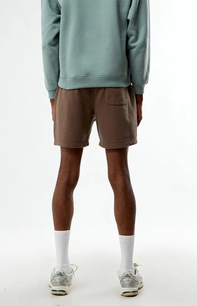 PacSun PSW Brown Fleece Volley Sweat Shorts 4