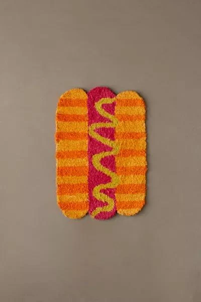 Urban Outfitters Shaped Hot Dog Rug 3