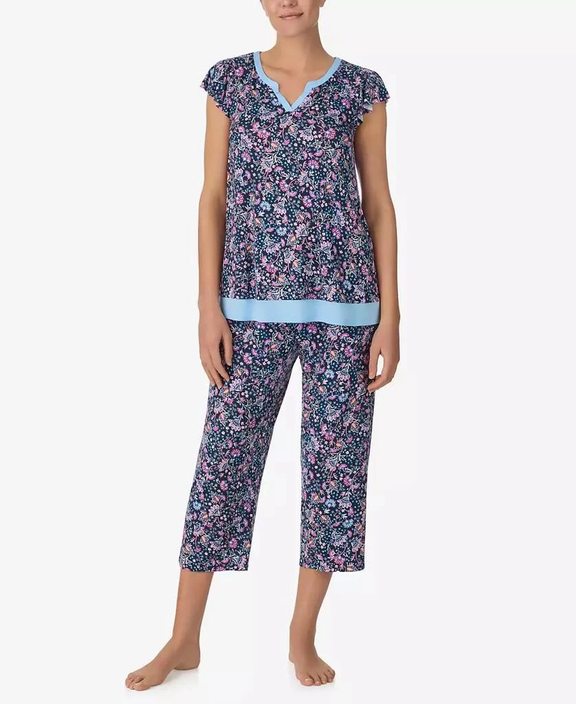 Ellen Tracy Women
s Short Sleeve Cropped PJ Set 7