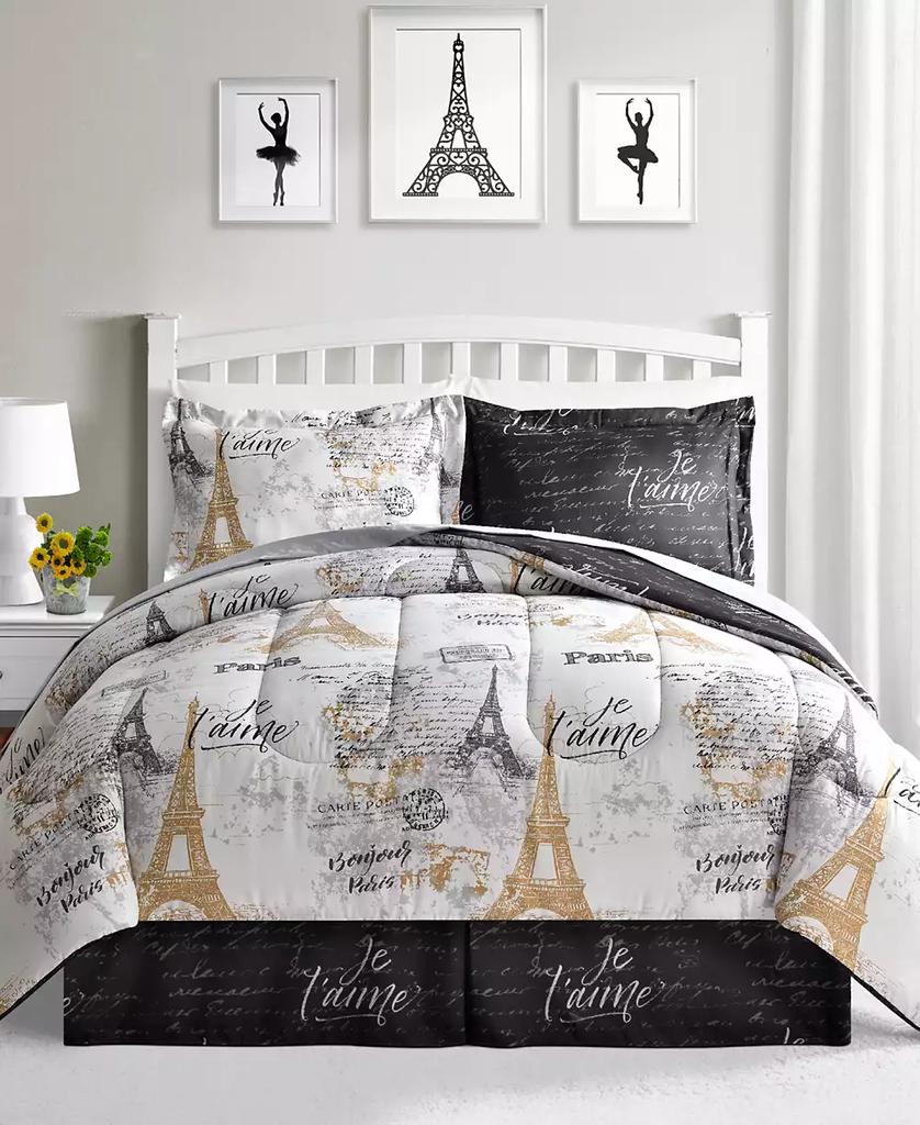 Fairfield Square Collection Paris Gold Reversible 8 Pc. Comforter Sets, Exclusively at Macy’s