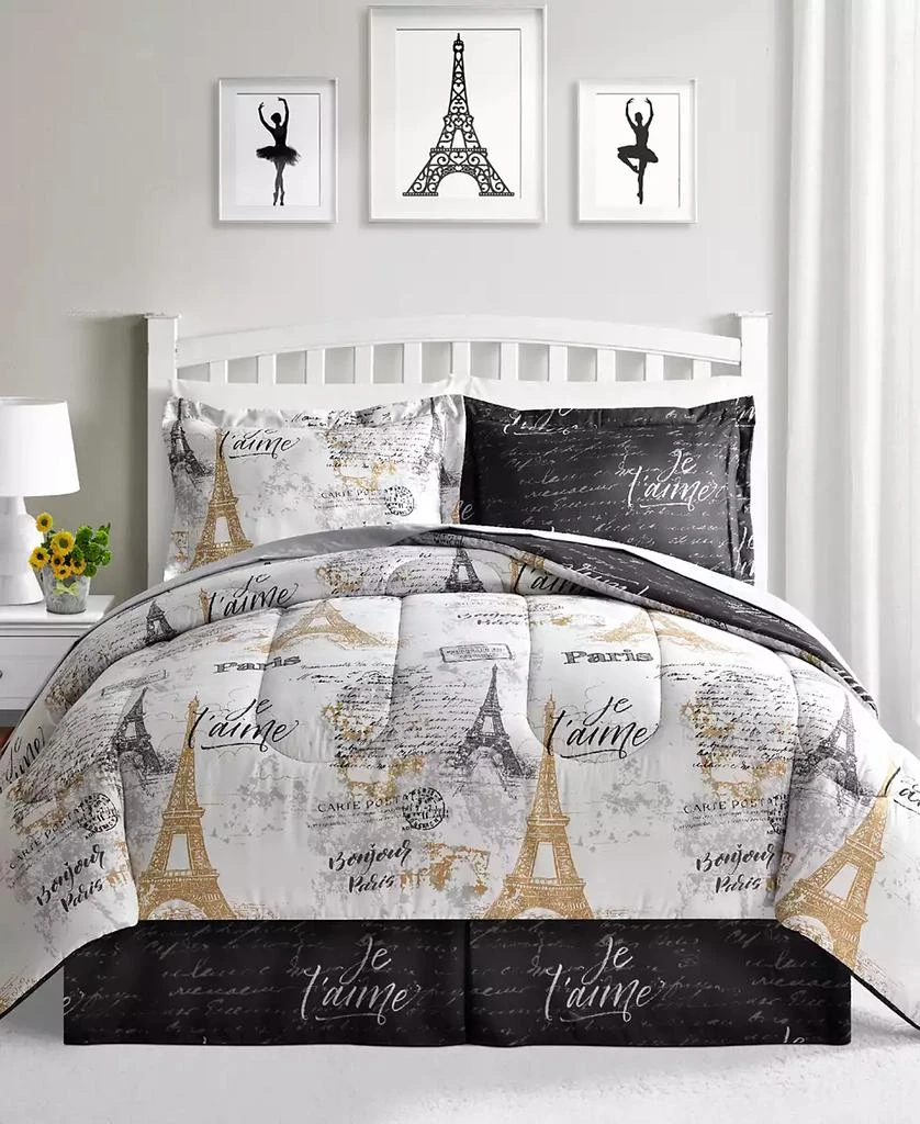 Fairfield Square Collection Paris Gold Reversible 8 Pc. Comforter Sets, Exclusively at Macy’s 1