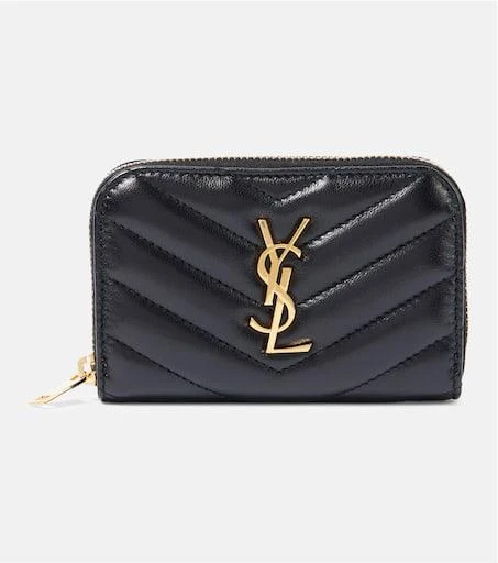 Yves Saint Laurent Cassandre matelassé leather coin purse 1