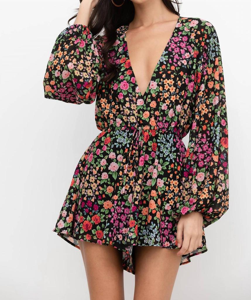 Yumi Kim Naomi Romper In Kingston Garden