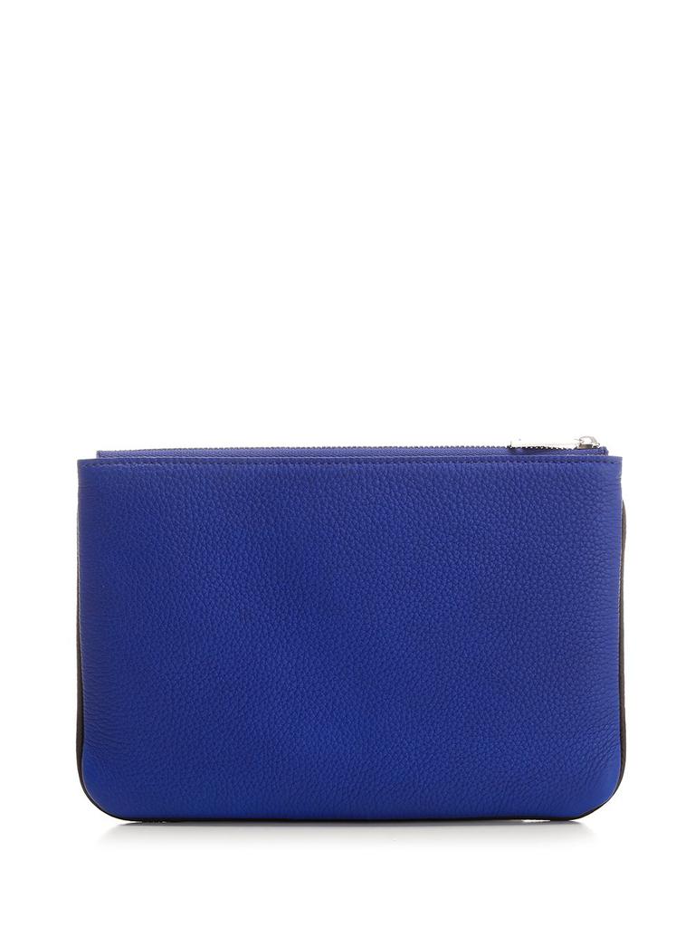 Salvatore Ferragamoポーチ Ferragamo Logo Printed Color-Blocked Zipped Pouch – On Sale