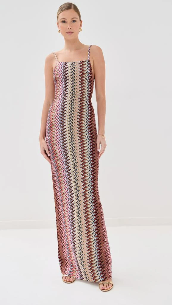 Missoni Long Dress with Open Back 7