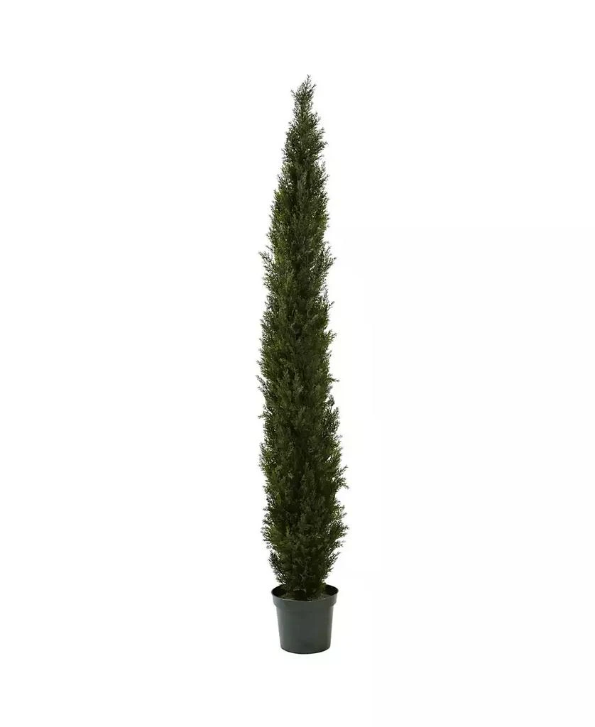 NEARLY NATURAL 8' Mini Cedar Pine Tree in 12” Pot 1