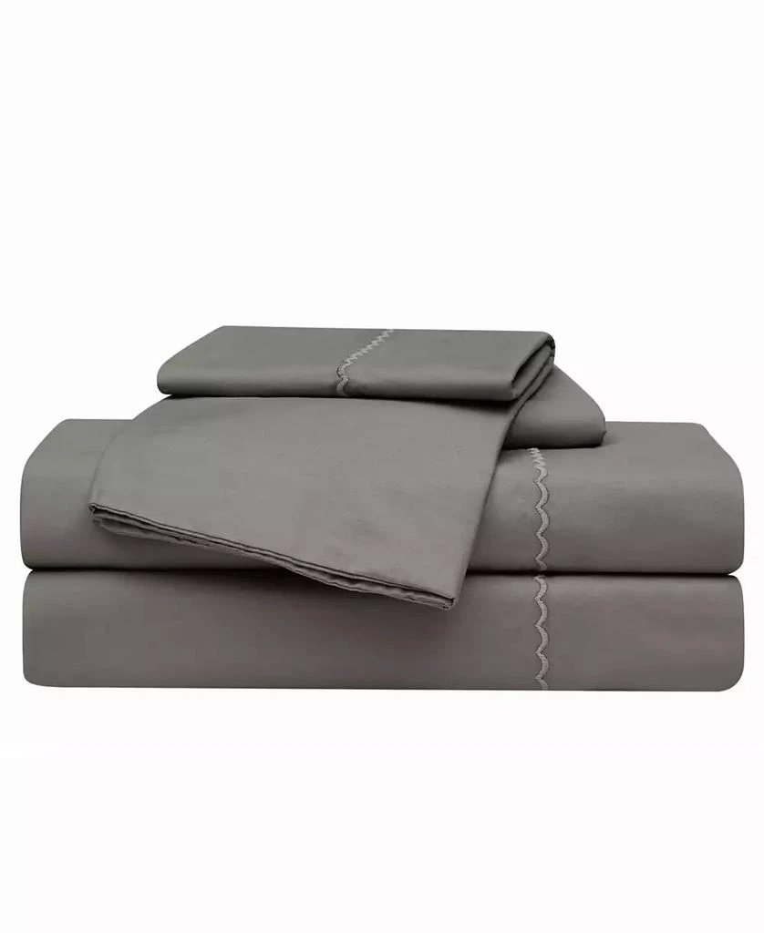 Oceanfront Resort Embroidered Percale 200-Thread Count 5-Pc. Sheet Set