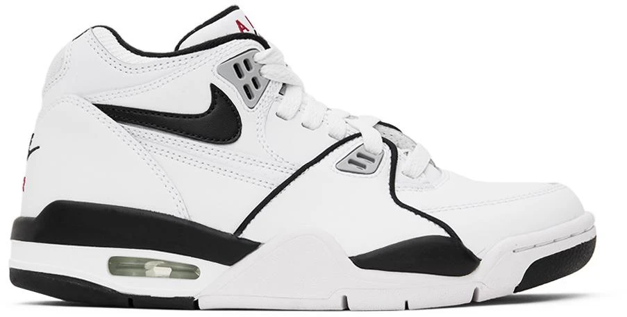 Nike Kids White & Black Air Flight 89 Big Kids Sneakers 1