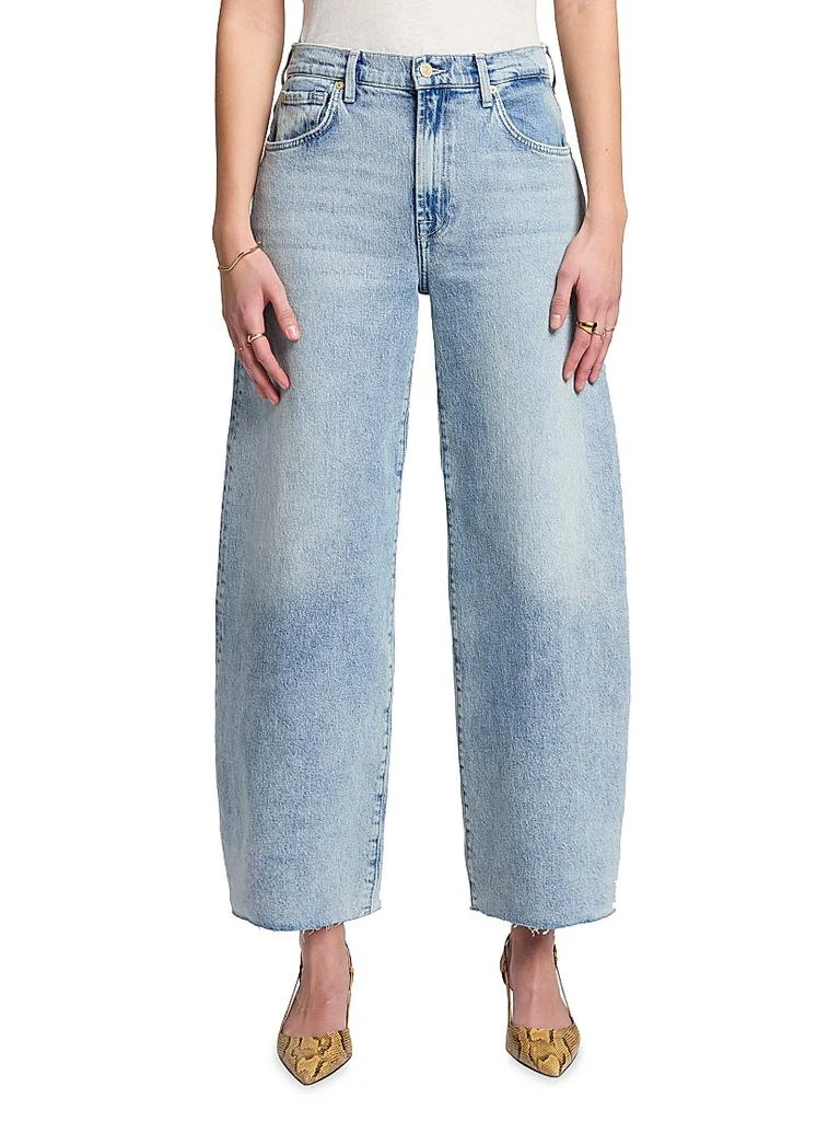 7 For All Mankind Bonnie Curvilinear HIgh-Rise Stretch Jeans 3