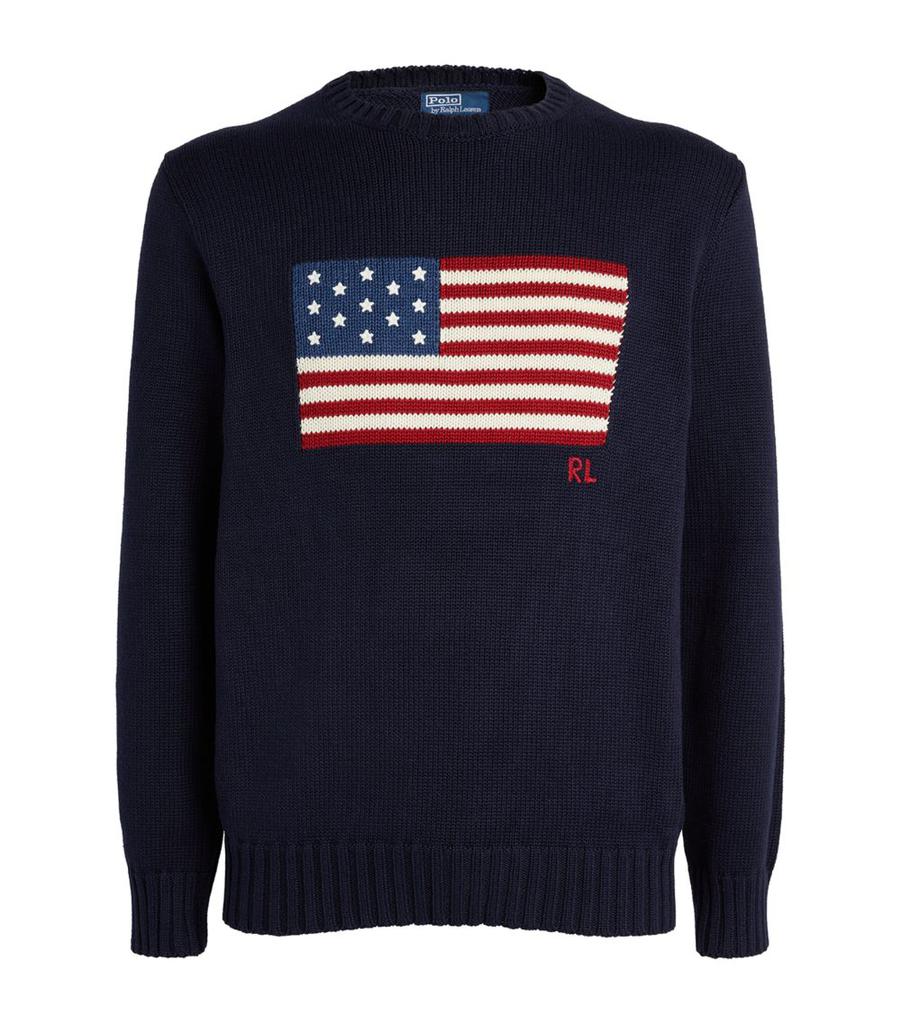 Ralph Lauren American flag newest sweater