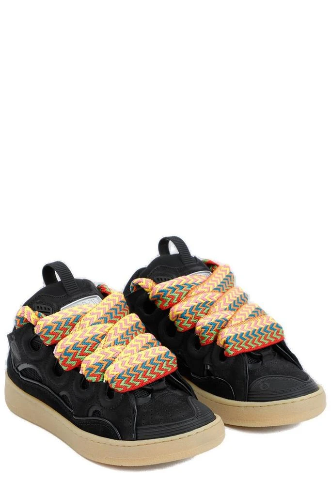 Lanvin Lanvin Curb Round Toe Lace-Up Sneakers 3
