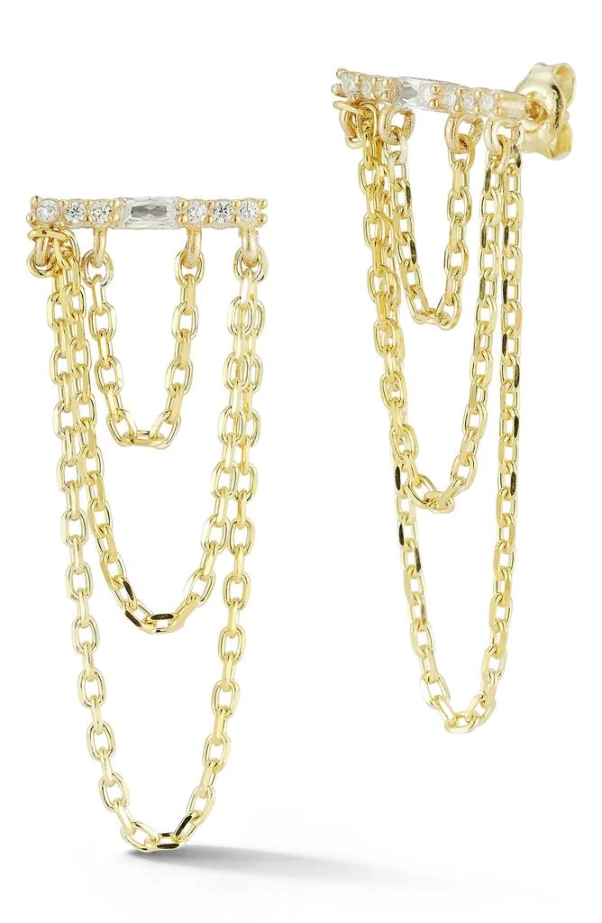 Sphera Milano Chain Front/Back Earrings 1